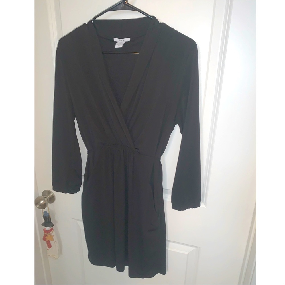 Bar III polyester black dress